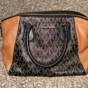 Michael Kors Tan and Black Satchel